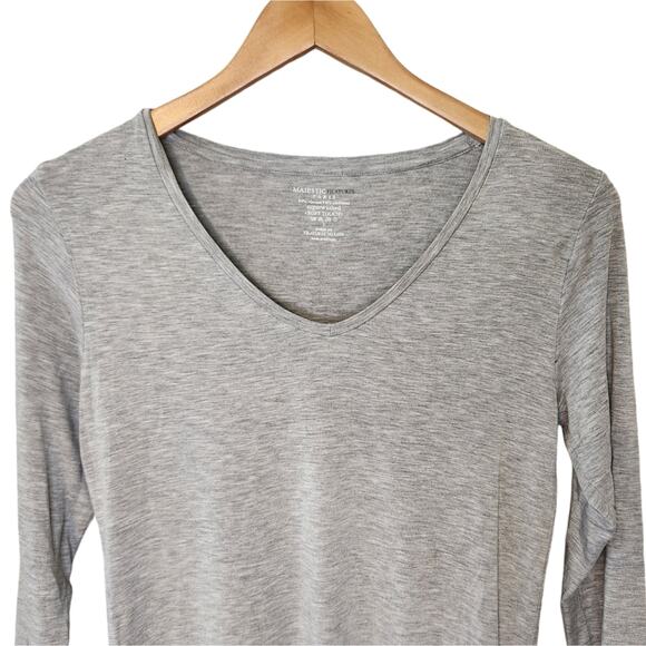 Majestic Filatures Soft Touch 3/4 Sleeve Top Size 3, Medium - Picture 4 of 6